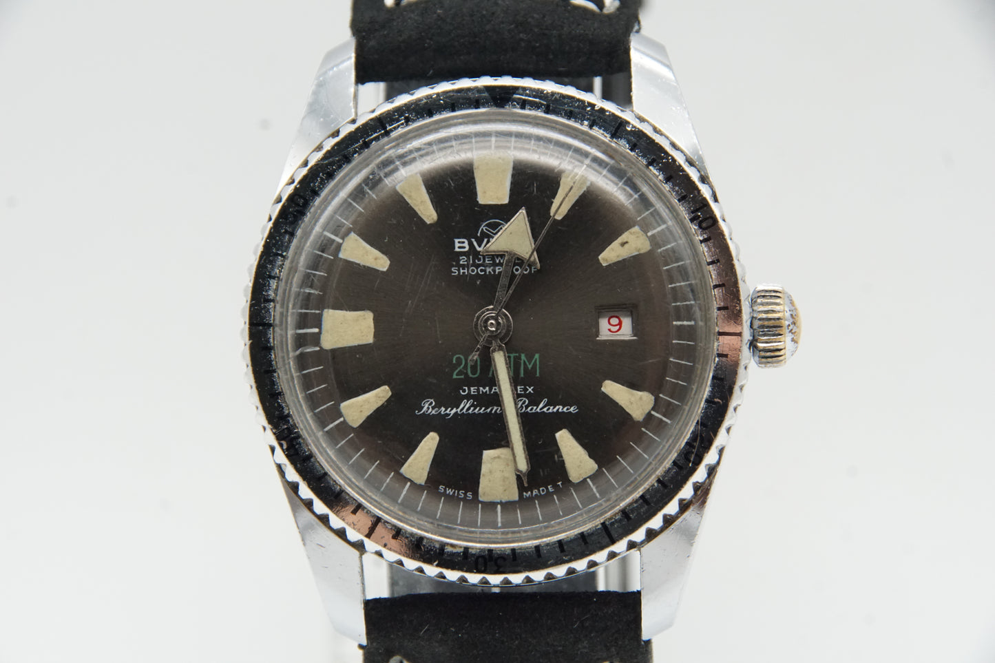 RAR 60er BULER Beryllium Balance Jemaflex DIVER Taucher Ø 35 mm neues Armband