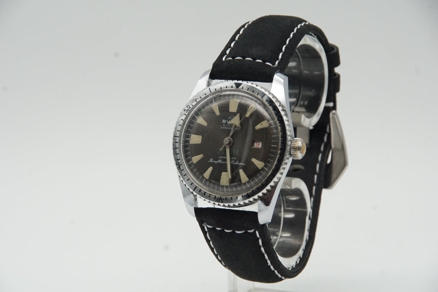 RAR 60er BULER Beryllium Balance Jemaflex DIVER Taucher Ø 35 mm neues Armband