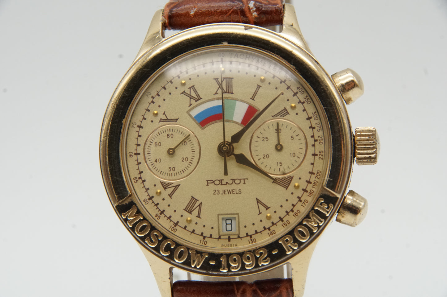 Poljot Moskau- Rom 1992 Chronograph Handaufz. 3133 Vintage