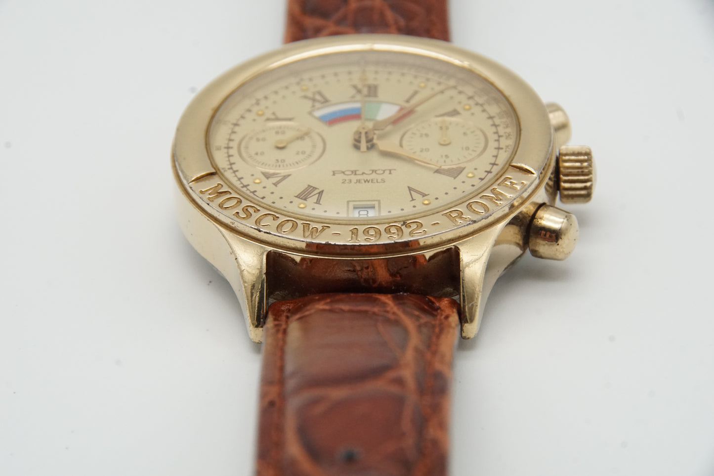 Poljot Moskau- Rom 1992 Chronograph Handaufz. 3133 Vintage