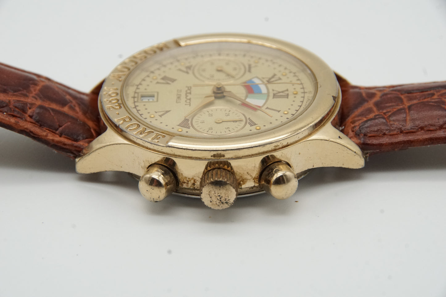 Poljot Moskau- Rom 1992 Chronograph Handaufz. 3133 Vintage