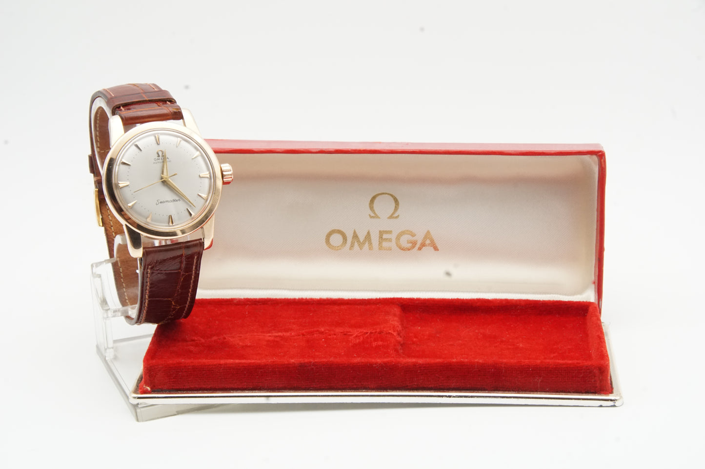 Omega Seamaster 18 Karat Massiv Gold Automatik Cal.501 Ref.2846-48 SC1 von 1958