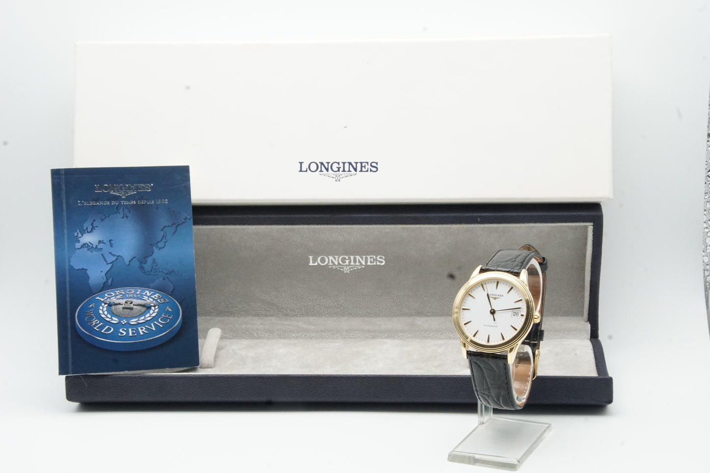 LONGINES FLAGSHIP AUTOMATIK L4.717.6 MASSIV GOLD 18 Karat