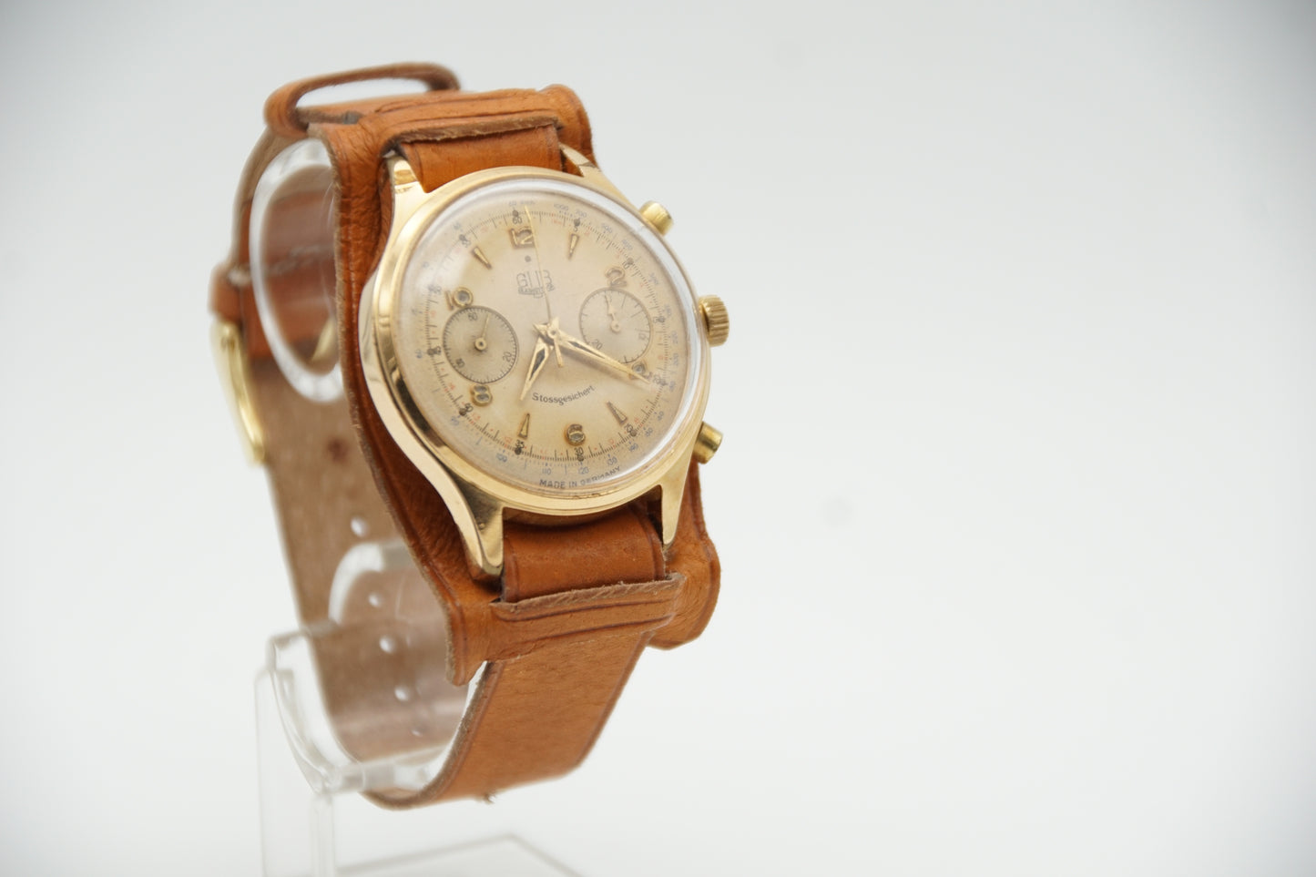 GUB-Glashütte Herrenarmbanduhr Chronograph Urofa Kaliber 64