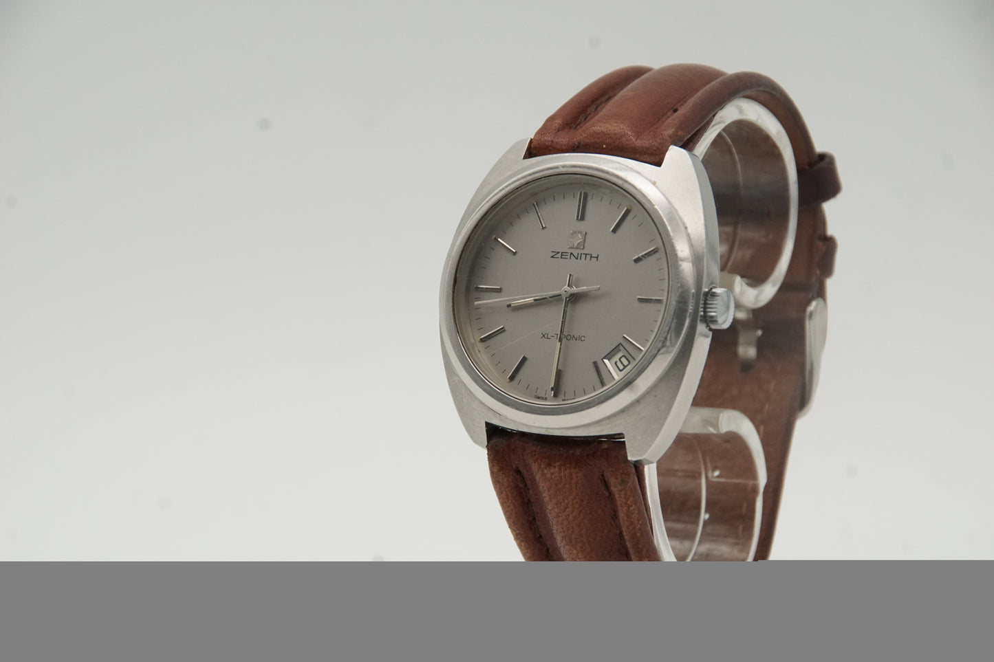 Hau Herren Armbanduhr Marke Zenith XL Tronic Stimmgabelwerk 1970 Defekt