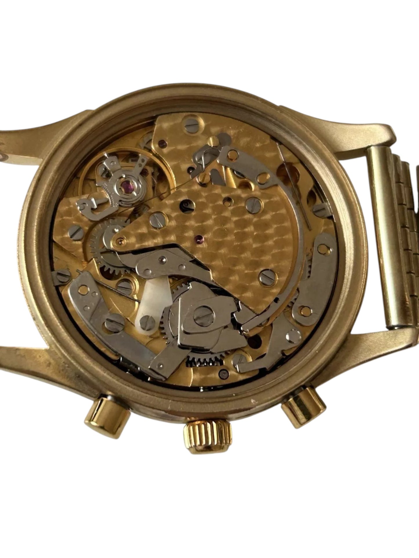 Eberhard &Co Chronograph Limited Edition Fondee Gold Plated Mondphase