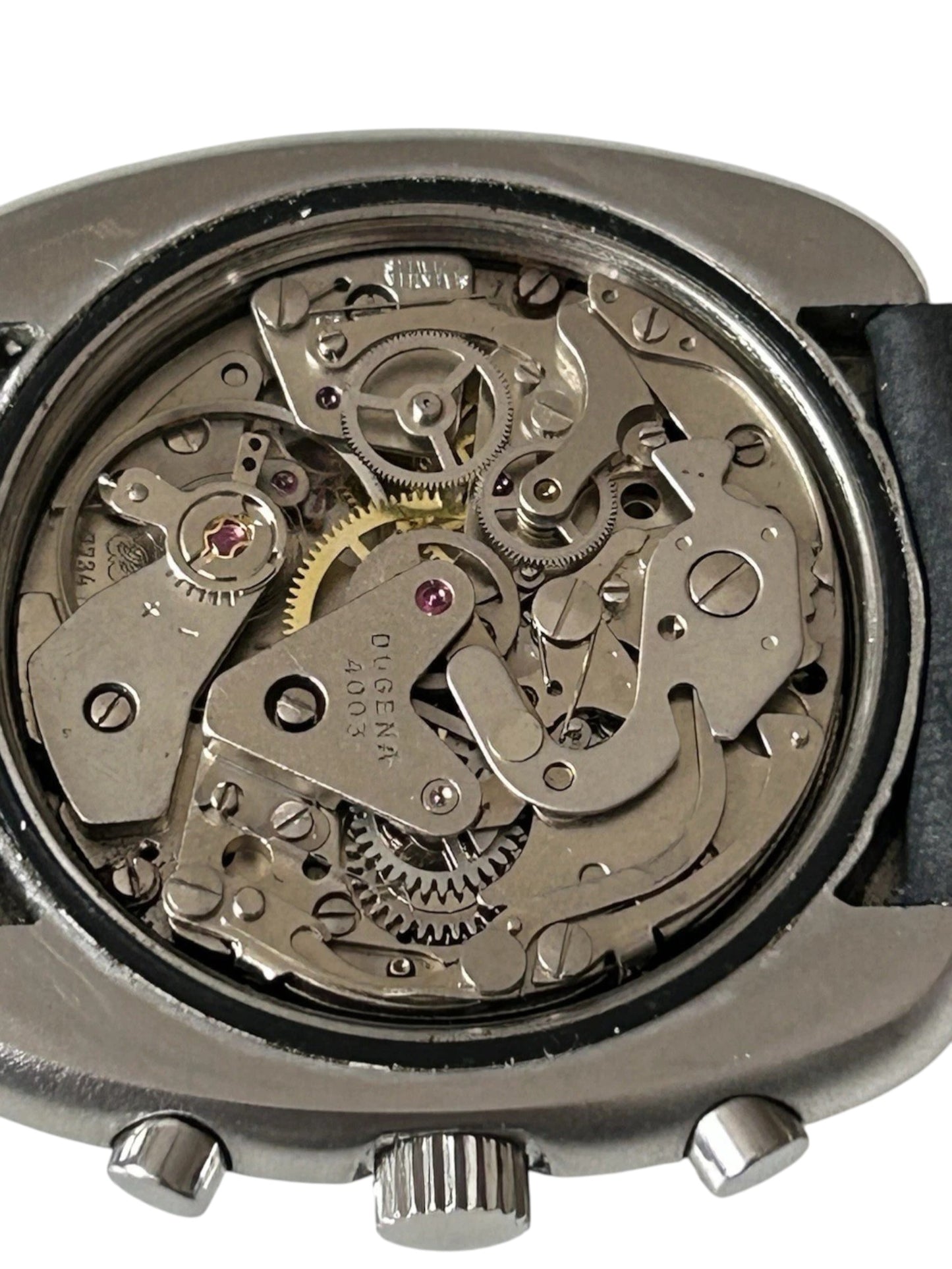 Vintage DUGENA Monaco STEEL CHRONO 1969 VALJOUX Cal.7734