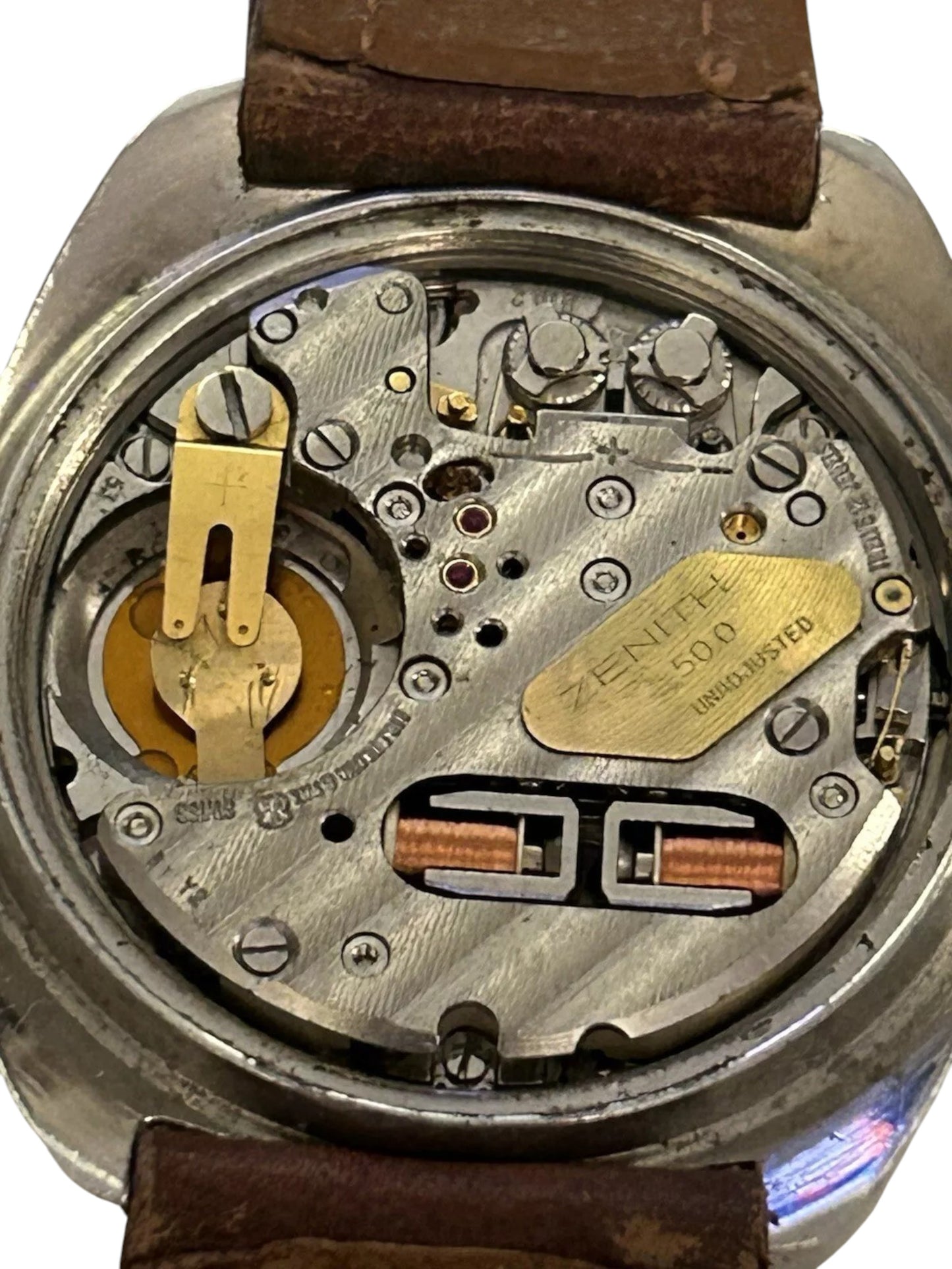 Hau Herren Armbanduhr Marke Zenith XL Tronic Stimmgabelwerk 1970 Defekt