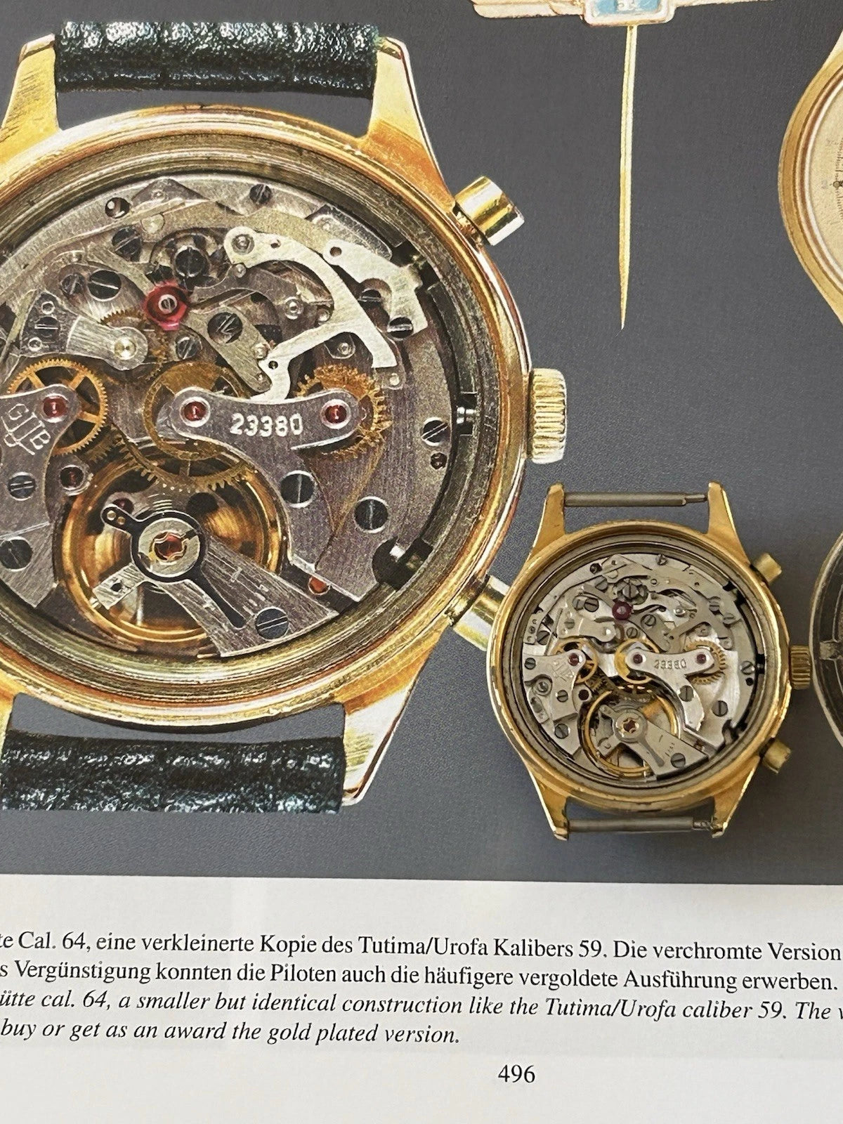 GUB-Glashütte Herrenarmbanduhr Chronograph Urofa Kaliber 64
