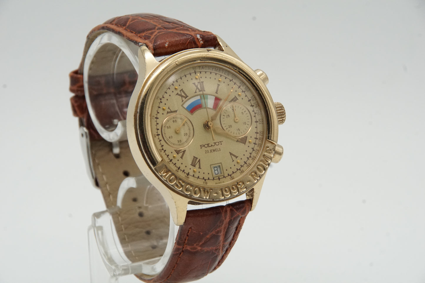 Poljot Moskau- Rom 1992 Chronograph Handaufz. 3133 Vintage