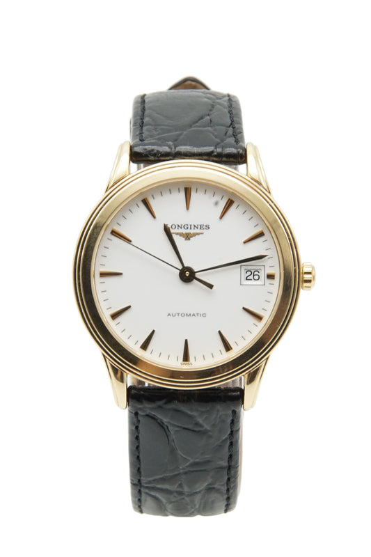 LONGINES FLAGSHIP AUTOMATIK L4.717.6 MASSIV GOLD 18 Karat