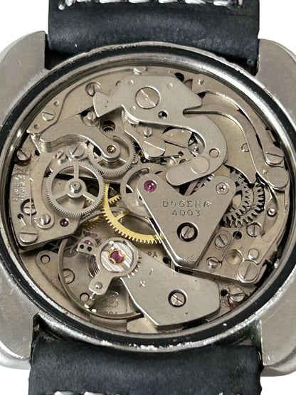 Vintage DUGENA Monaco STEEL CHRONO 1969 VALJOUX Cal.7734