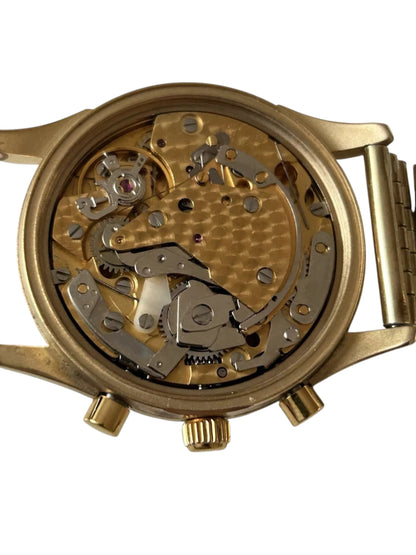 Eberhard &Co Chronograph Limited Edition Fondee Gold Plated Mondphase