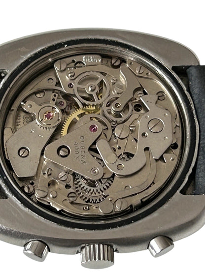Vintage DUGENA Monaco STEEL CHRONO 1969 VALJOUX Cal.7734